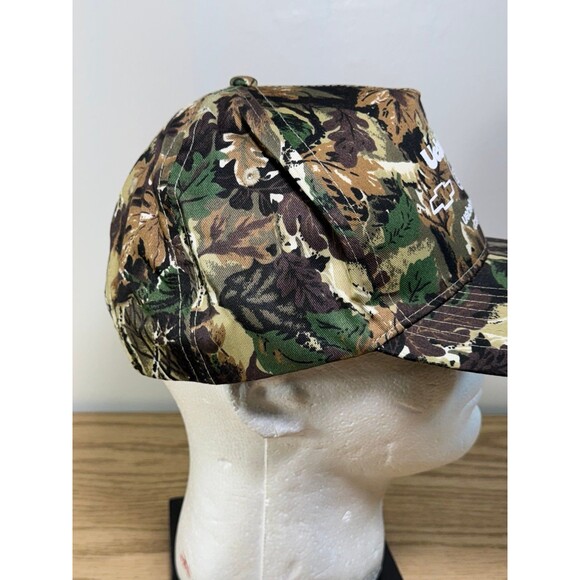 Vintage Chevrolet Uebelhoer & Sons Jasper Indiana Dealership Snapback Hat‎ Camo - Picture 5 of 8